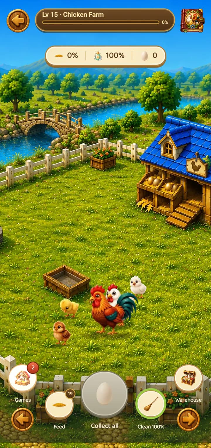 Chicken Farm, captured in game