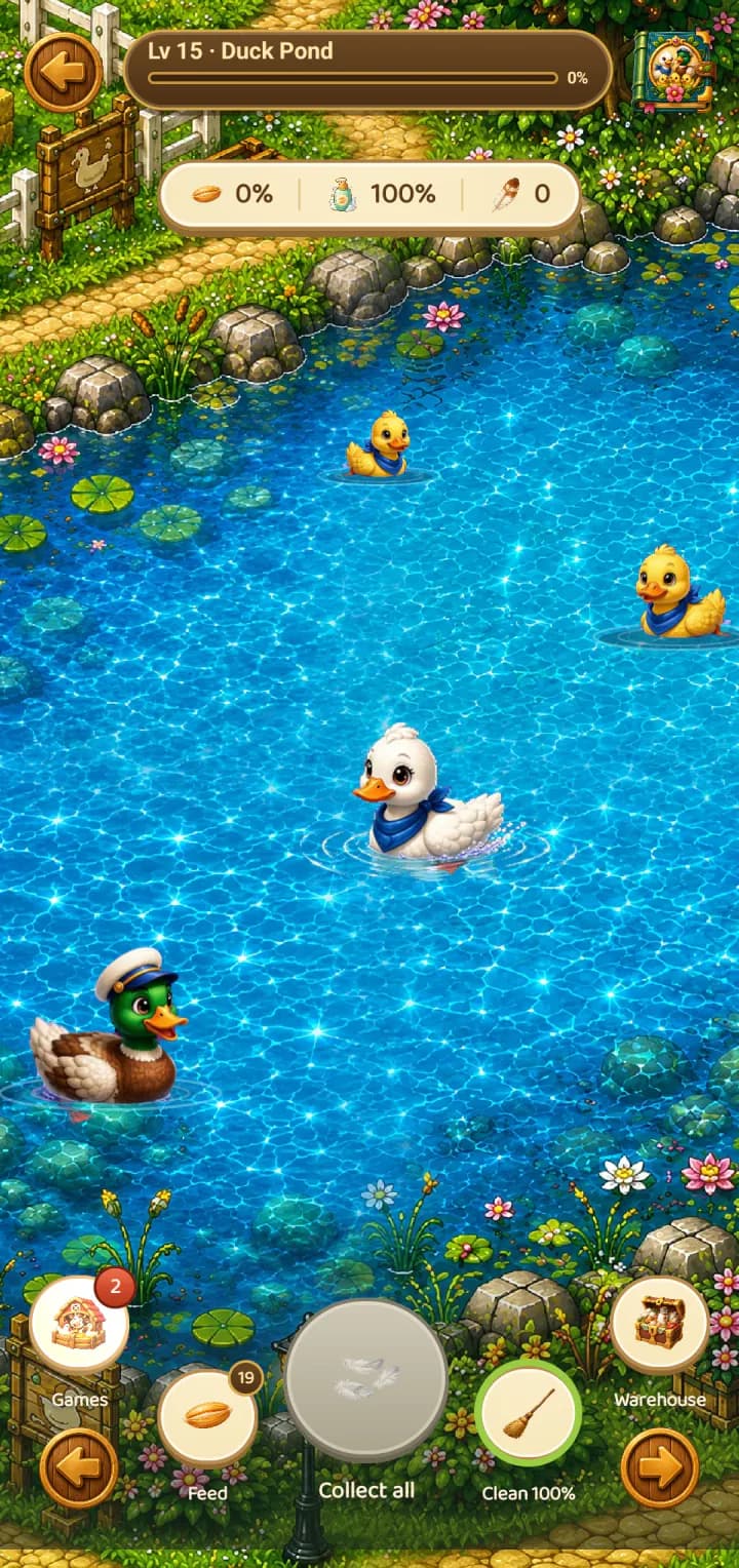 Duck Pond, captured in game
