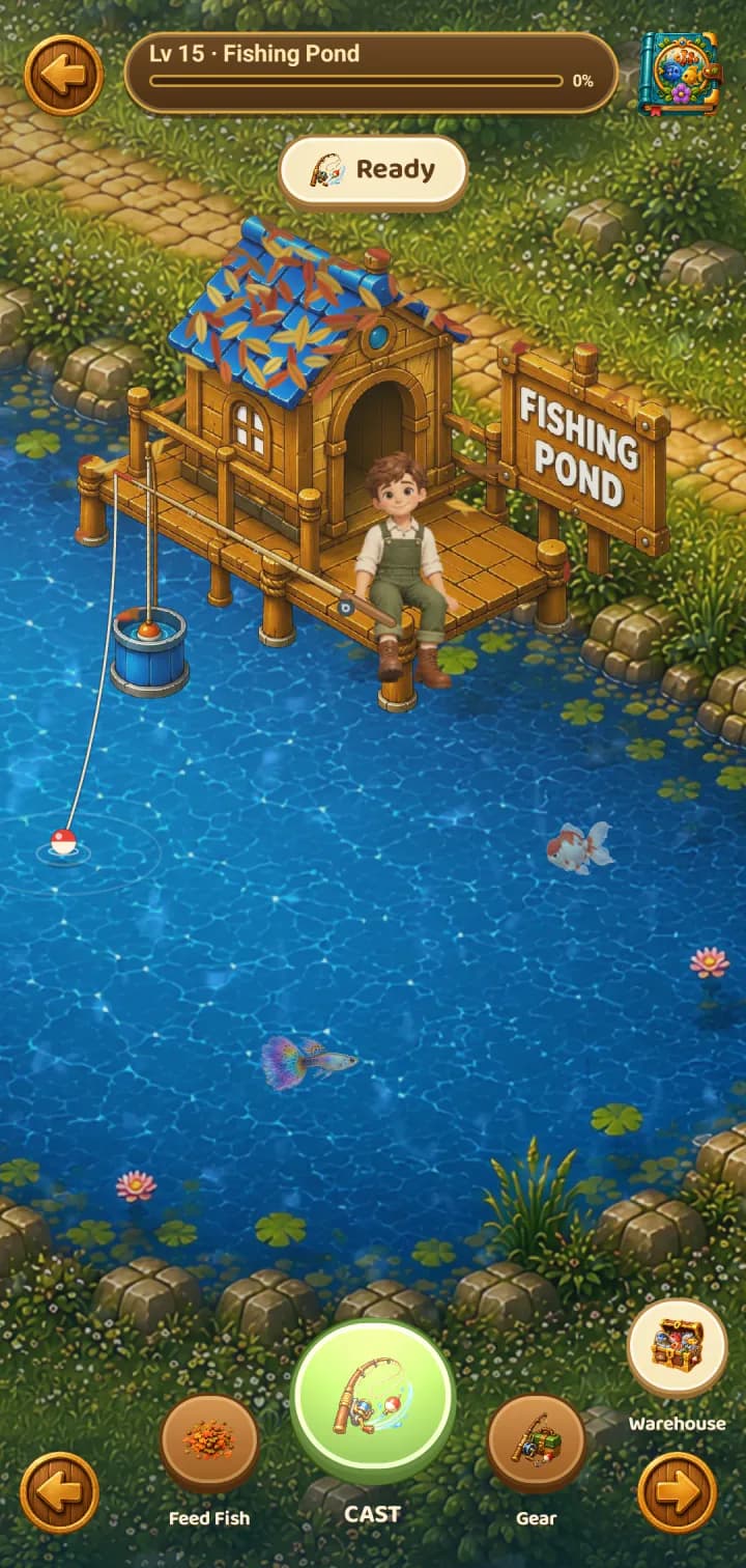 Fishing Pond, captured in game