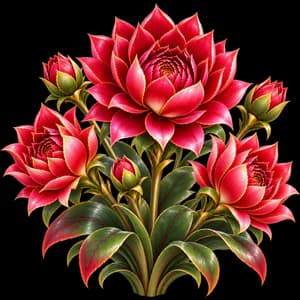 Dahlia, as it grows in the garden