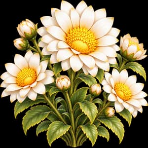 Daisy, as it grows in the garden