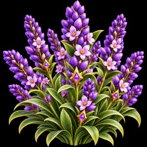 Lavender, as it grows in the garden