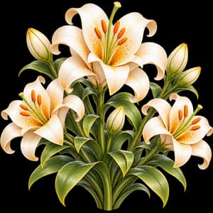 Lily, as it grows in the garden