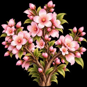 Sakura, as it grows in the garden