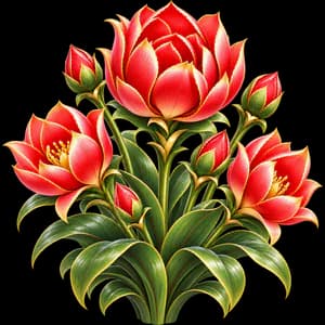 Tulip, as it grows in the garden
