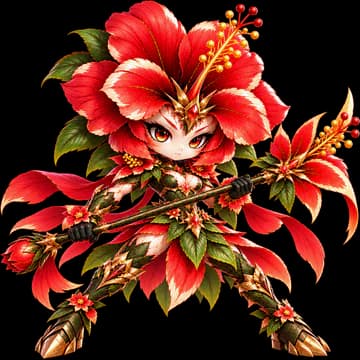 Hibiscus, healer — portrait from the game
