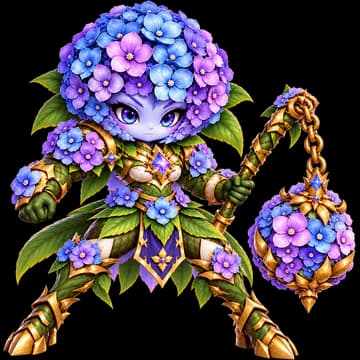 Hydrangea, tank — portrait from the game